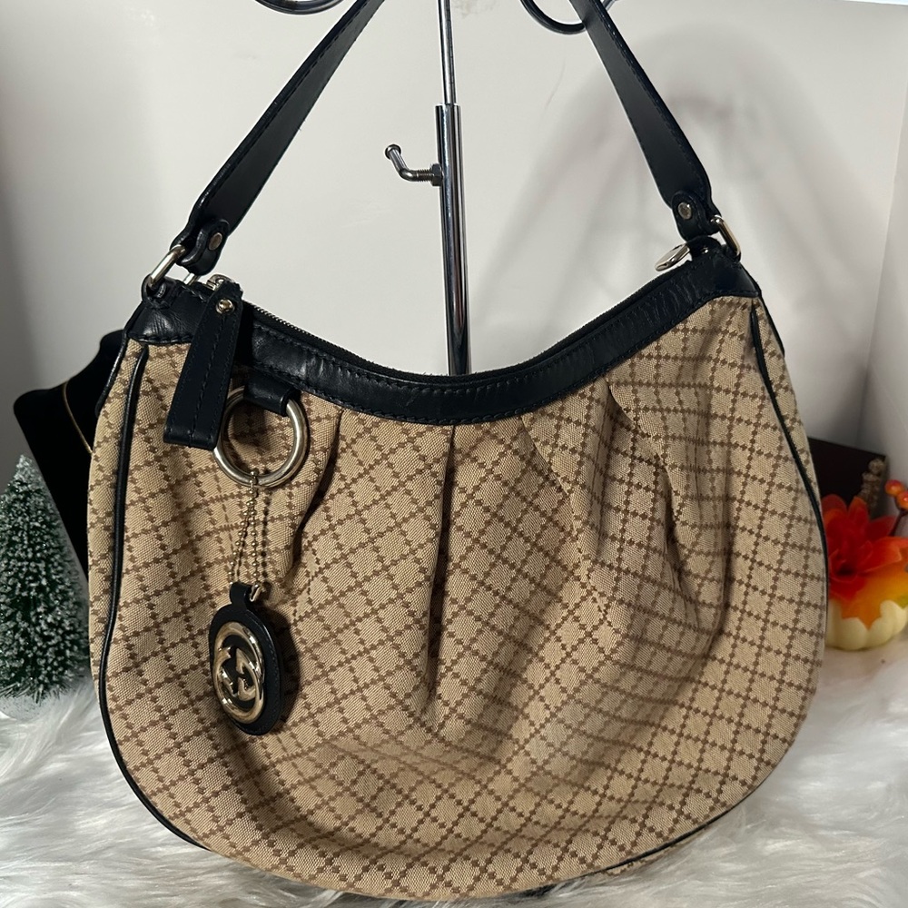 Authentic Gucci Diamante Sukey Hobo